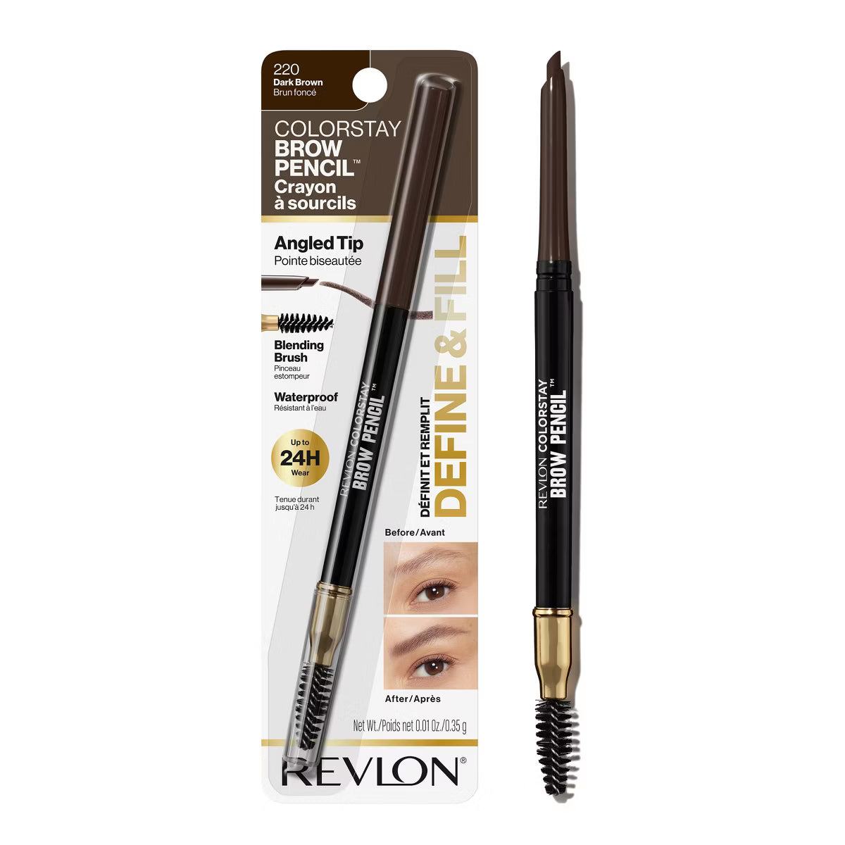 Revlon ColorStay Brow Pencil- Dark Brown 220