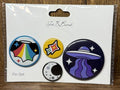 NEW Ink & Barrel Pin Set 4-Count Pinback Collectible Set Sealed