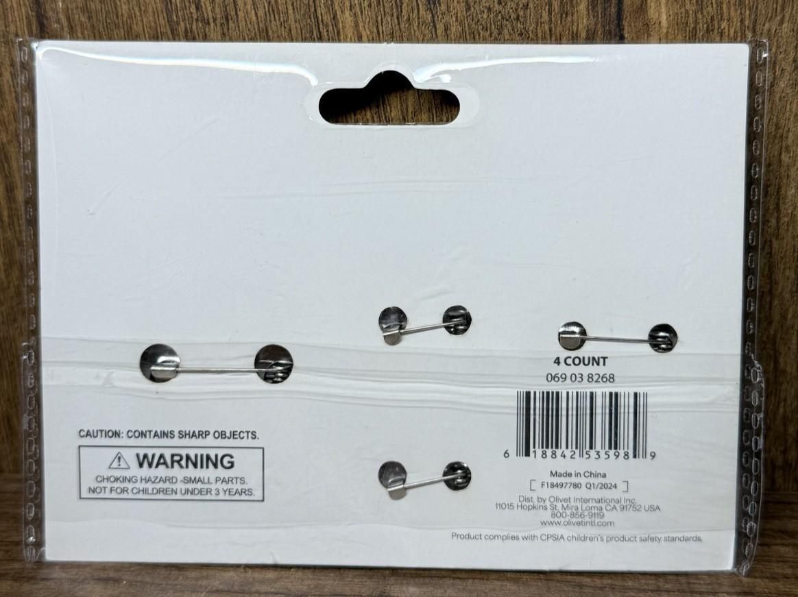 NEW Ink & Barrel Pin Set 4-Count Pinback Collectible Set Sealed