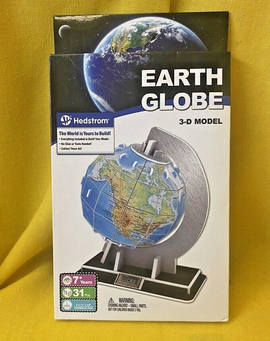 Hedstrom 3D Puzzle Earth Globe Model