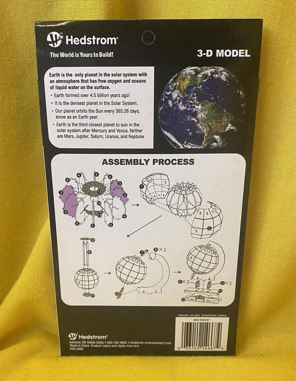 Hedstrom 3D Puzzle Earth Globe Model